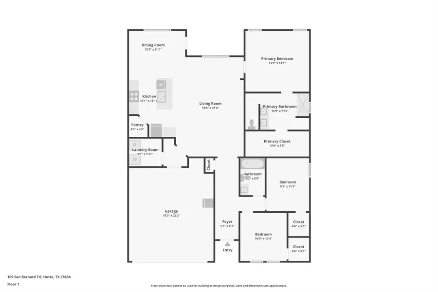 109 San Bernard Trl, Hutto, TX 78634 - #3