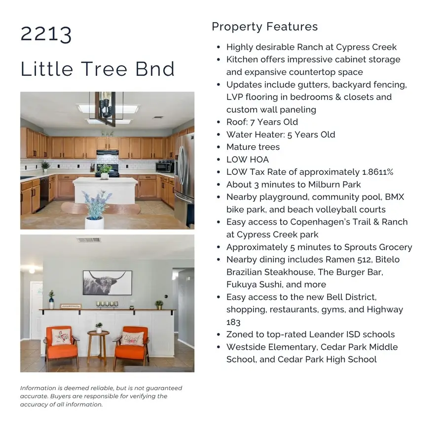 2213 Little Tree Bnd, Cedar Park, TX 78613 - #2
