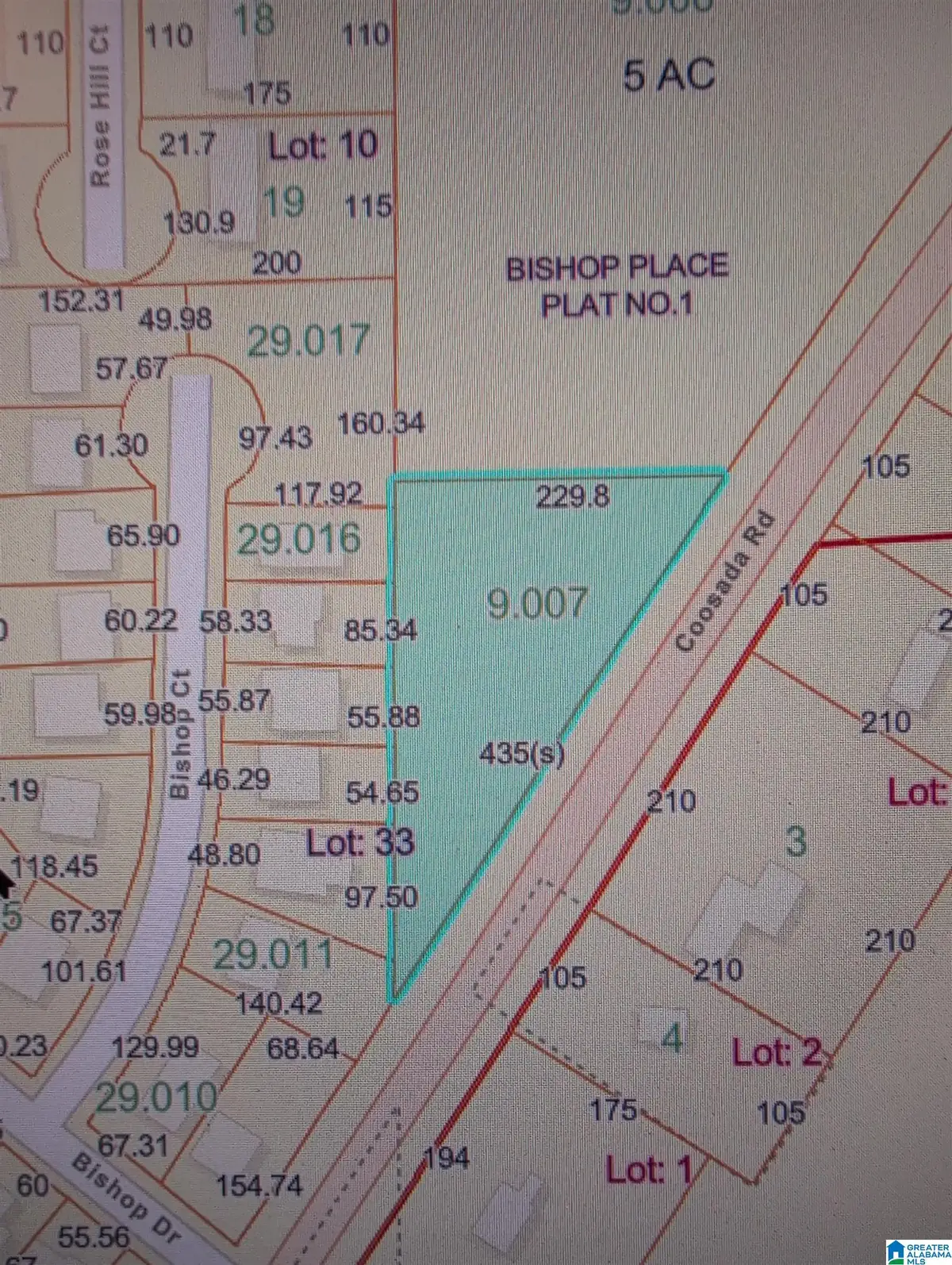 1 Ac+/- COOSADA ROAD, Millbrook, AL 36054 - #1