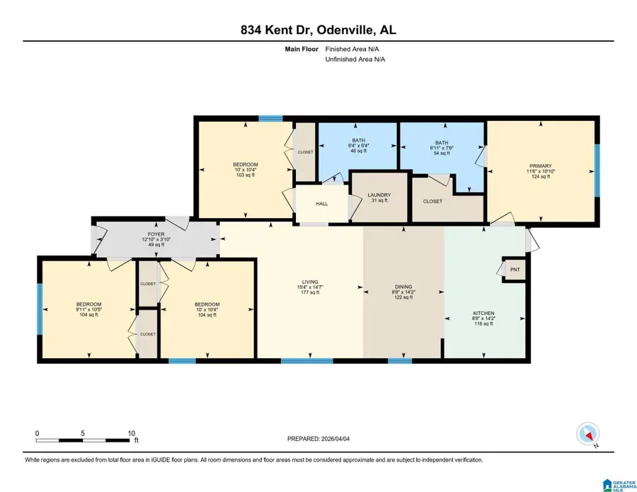834 KENT DRIVE, Odenville, AL 35120 - #3