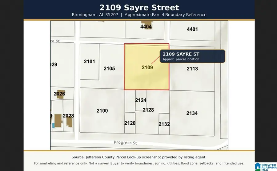 2109 SAYRE STREET, Birmingham, AL 35207 - #2