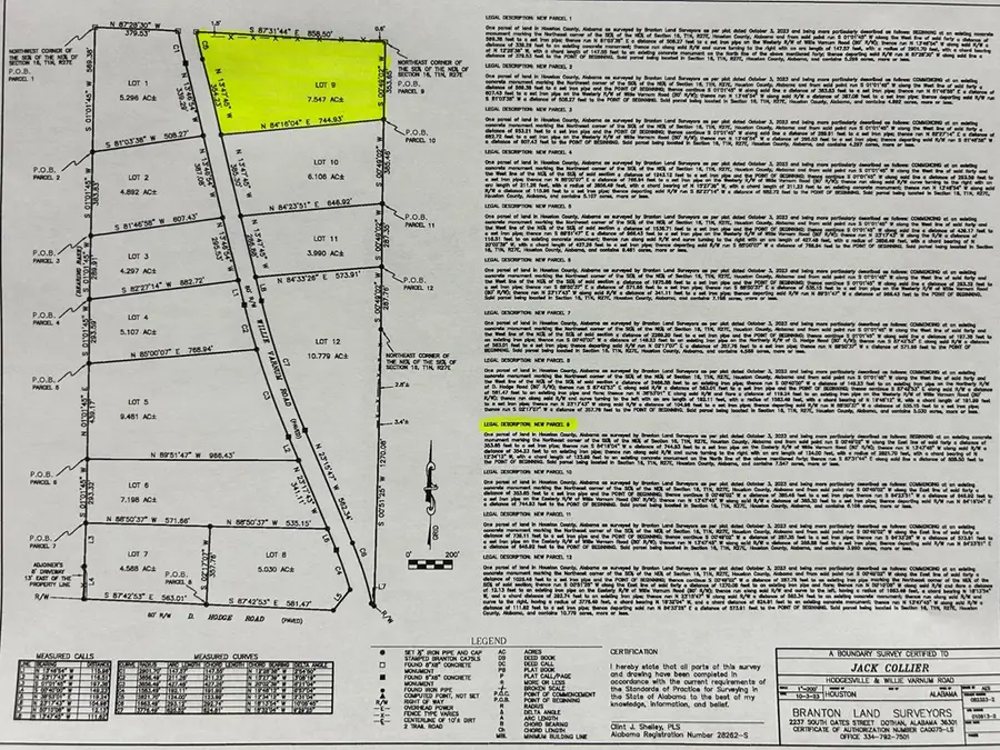 Lot 9, 7.6+-ac Willie Varnum Rd, Cottonwood, AL 36320 - #3