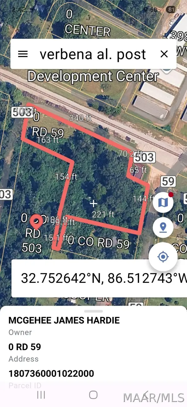 0 County Road 59 Road, Verbena, AL 36091