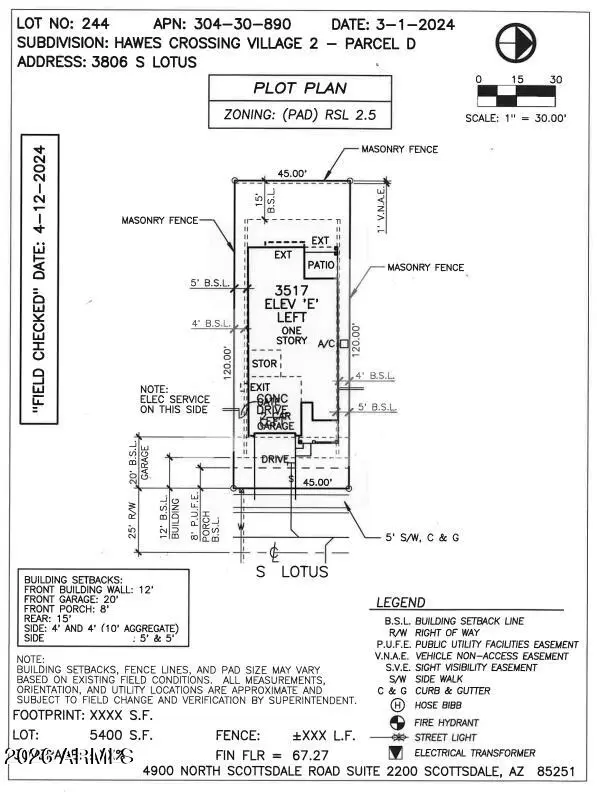 3806 S Lotus --, Mesa, AZ 85212 - #3