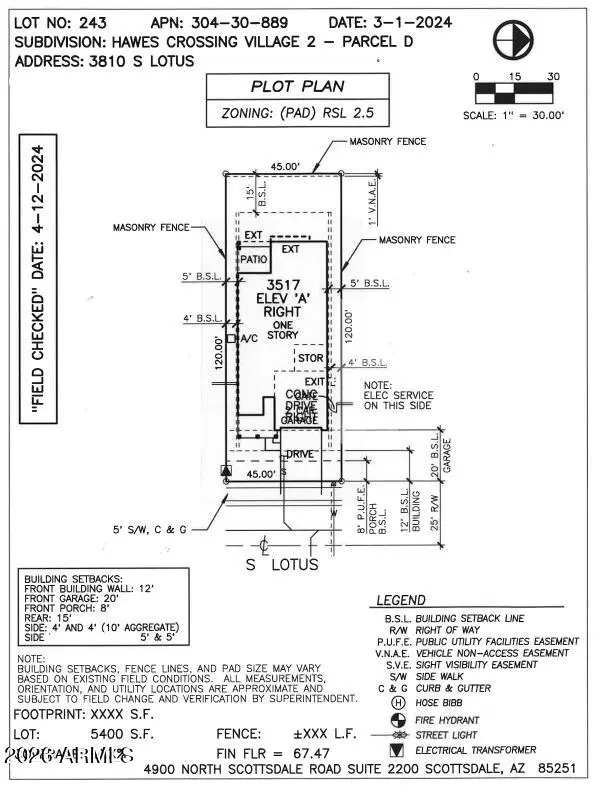 3810 S Lotus --, Mesa, AZ 85212 - #3