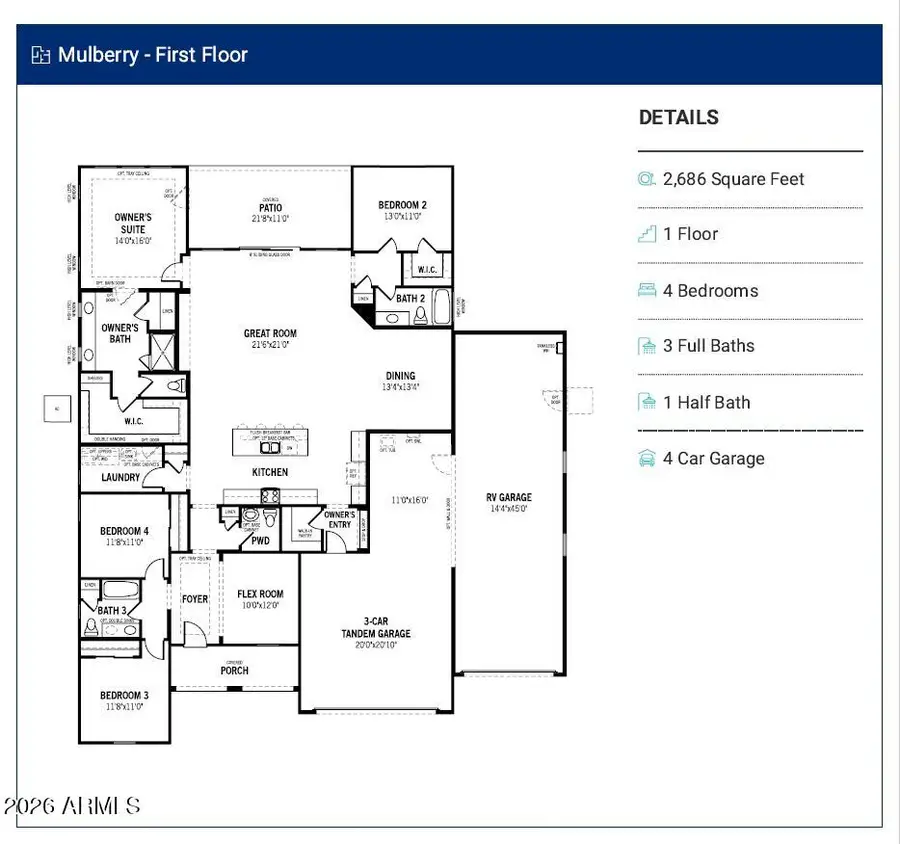 19217 W Palmaritas Drive, Waddell, AZ 85355 - #2