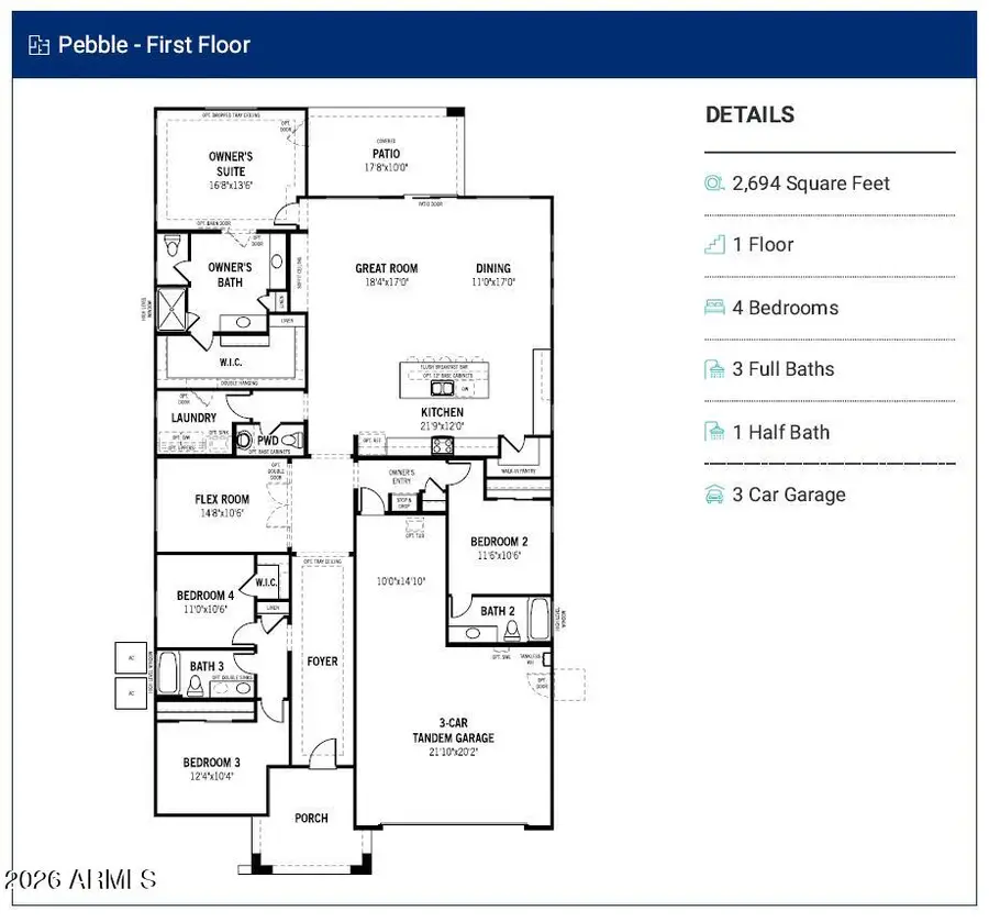 2521 E Cabernet Way, San Tan Valley, AZ 85143 - #3