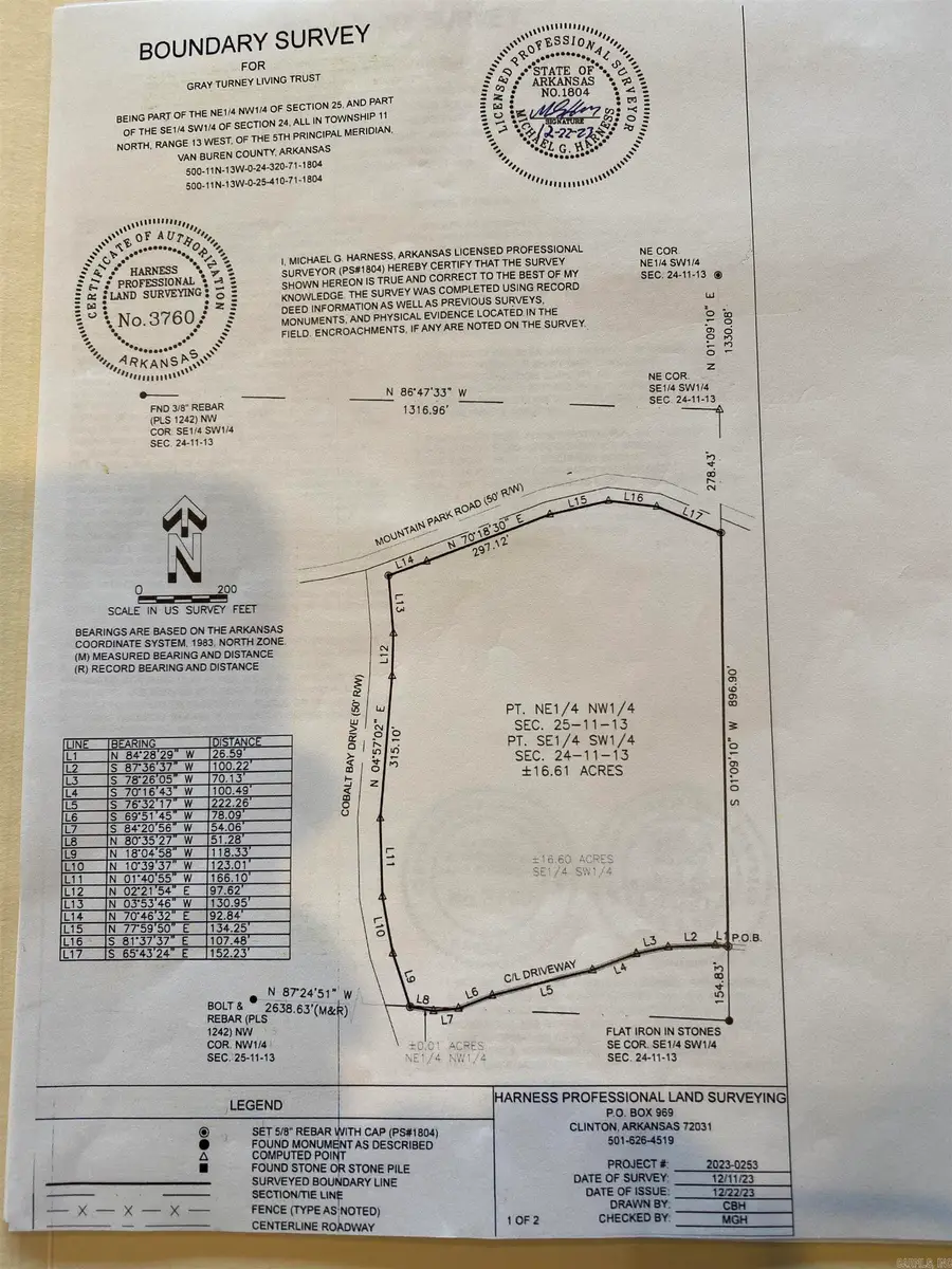 16.61 Acres Mountain Park Road, Shirley, AR 72153 - Image #2