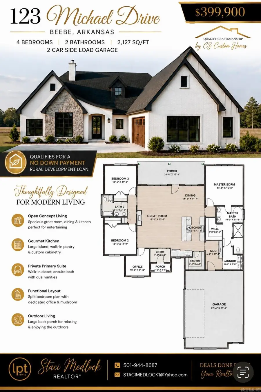 123 Michael Drive, Beebe, AR 72012 - #3