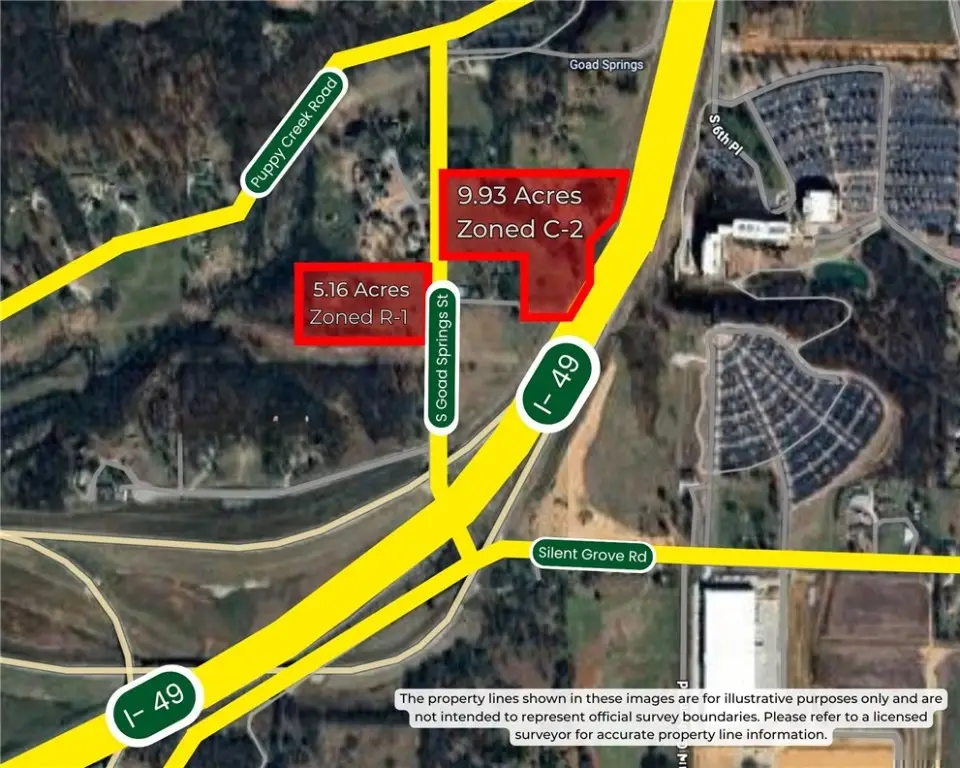 9.93 AC S Goad Springs Street, Lowell, AR 72745 - #1