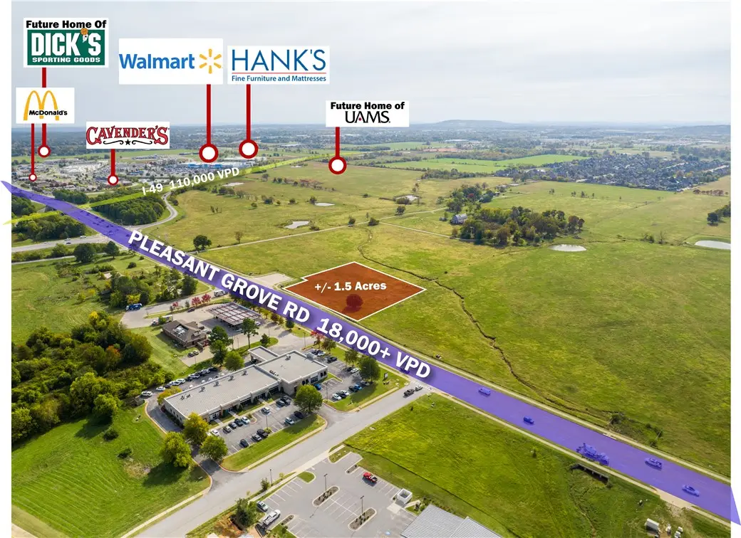 1.5 AC W Pleasant Grove Road #Lot 5, Rogers, AR 72756 - #1