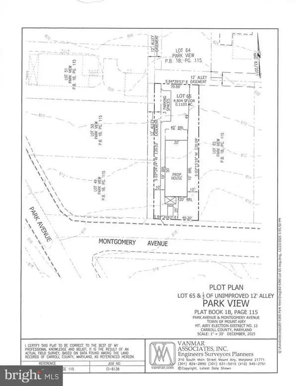 Lot 65 Montgomery Ave, MOUNT AIRY, MD 21771