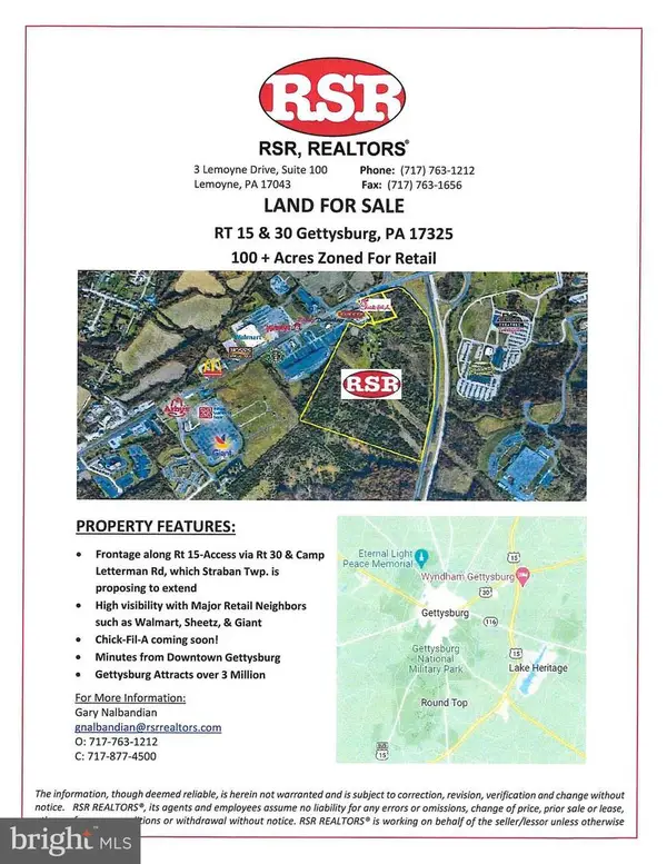Rt 15 & Rt 30 Camp Letterman Drive, GETTYSBURG, PA 17325