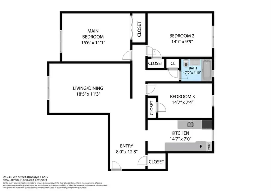 2553 East 7th Street #2A, Brooklyn, NY 11235 - Image #2