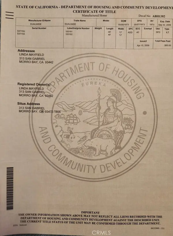 313 San Gabriel Avenue, Morro Bay, CA 93442