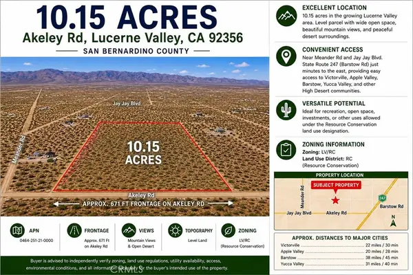 0 Akeley Road, Lucerne Valley, CA 92356