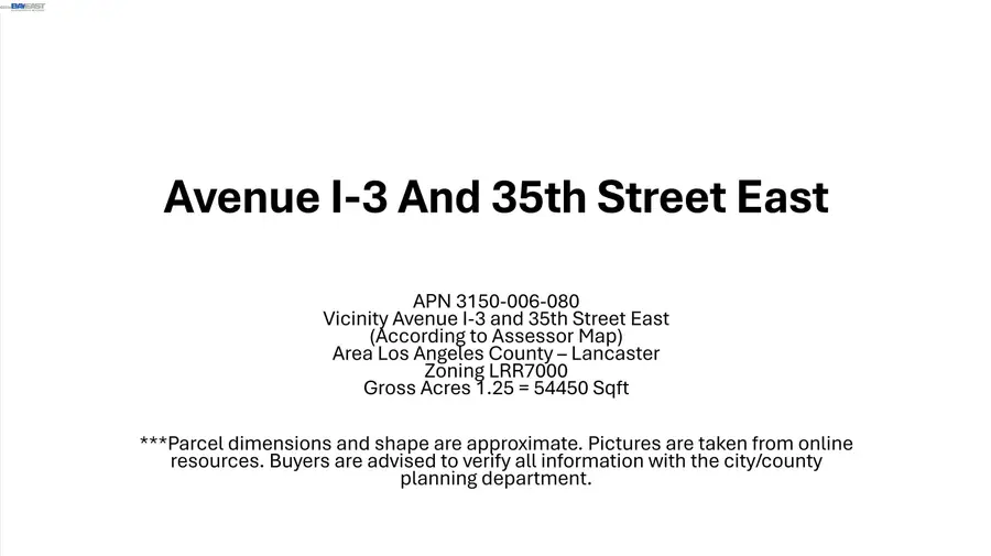 VIC AVE I 30TH STE, Lancaster, CA 93535 - #2