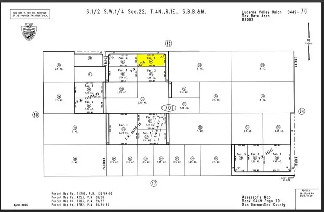 0 Cherokee Parcel #0449-701-04 Trail, Lucerne Valley, CA 92356 - #1