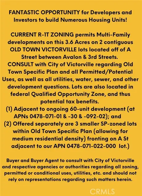 0 Avalon Ave & A St & Allen/3rd/Forrest, Victorville, CA 92395 - Image #2