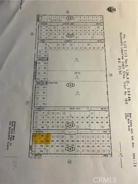 0 Mountain View Drive & Mineola Ln, Big Bear City, CA 92314