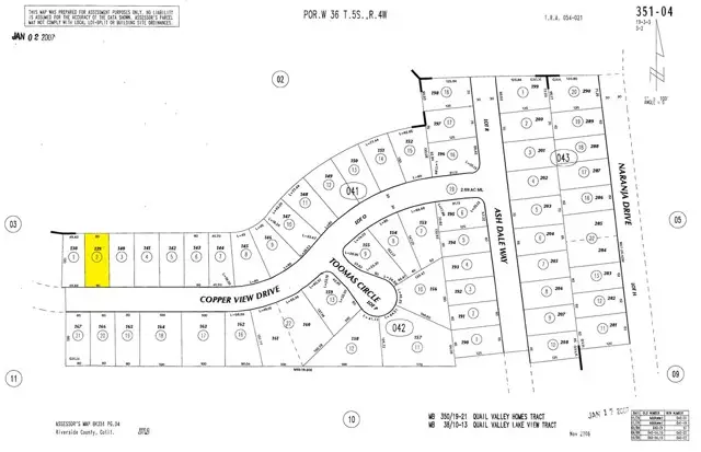 0 Cooper View Drive, Quail Valley, CA 92587 - Image #1