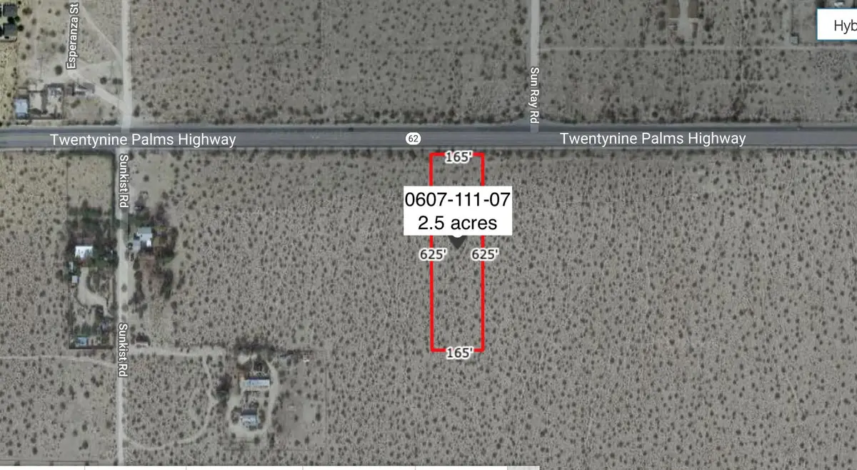 2.5 Acres On Hwy 62 Near Sunkist Highway, Joshua Tree, CA 92252 - Image #1