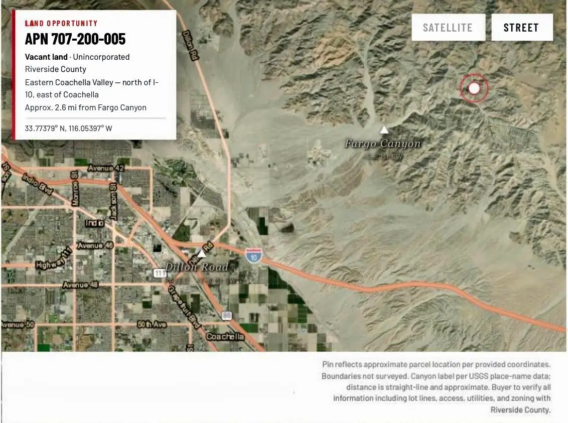 707200005 Apn 10 Acres, Indio, CA 92203 - #1