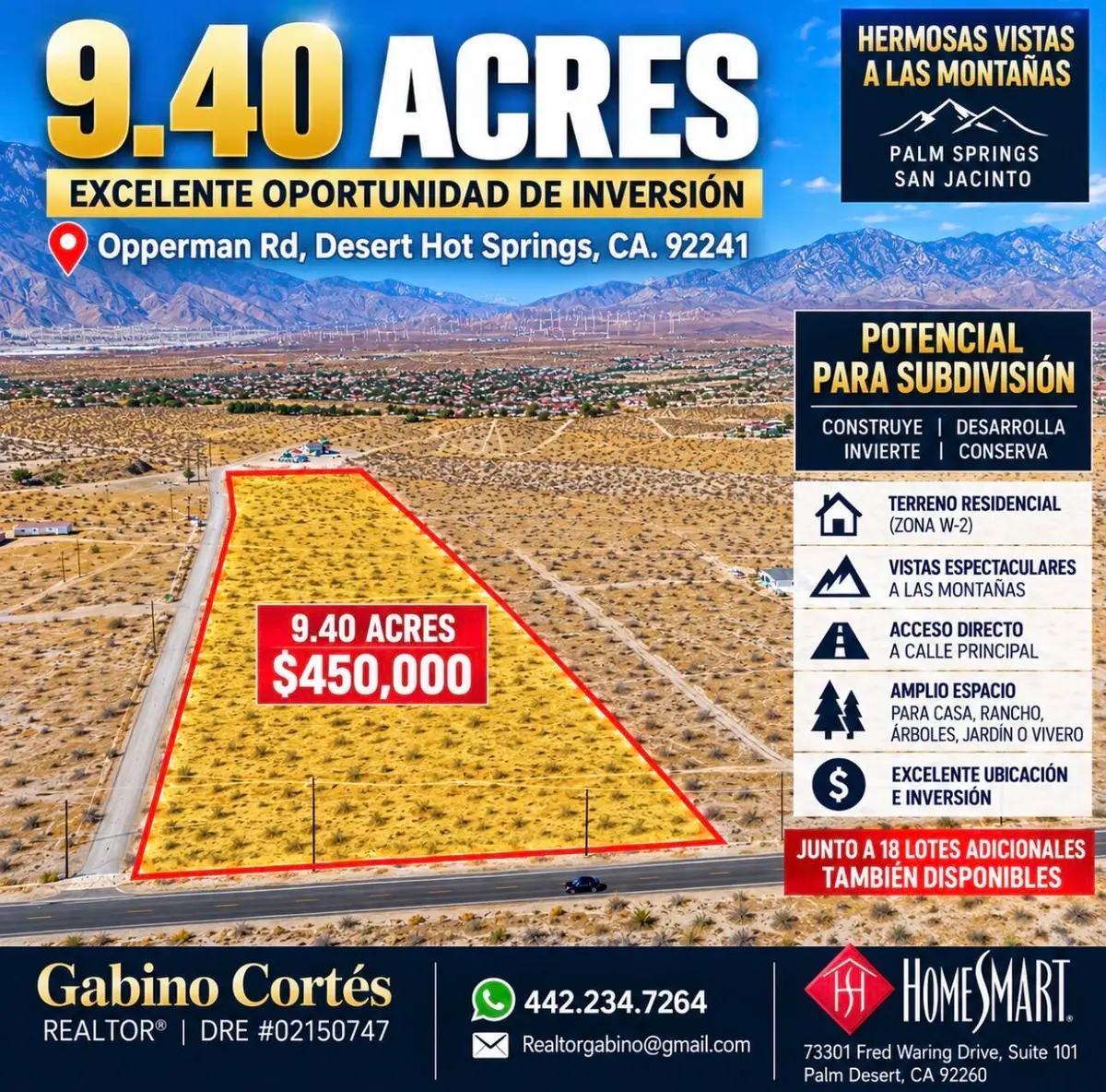 0 Opperman Road, Desert Hot Springs, CA 92241 - #1