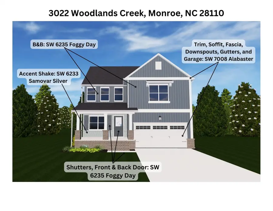 3022 Woodlands Creek Drive, Monroe, NC 28110 - #3