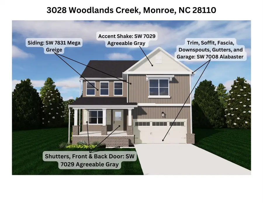 3028 Woodlands Creek Drive, Monroe, NC 28110 - #3