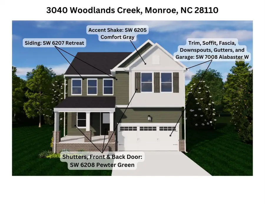 3040 Woodlands Creek Drive, Monroe, NC 28110 - #3