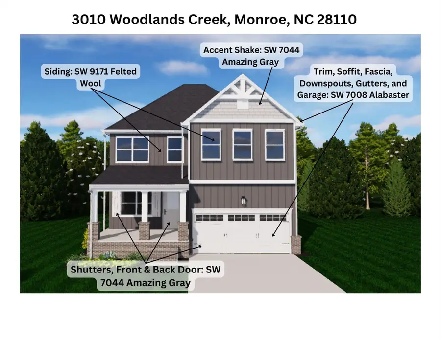 3010 Woodlands Creek Drive, Monroe, NC 28110 - #3