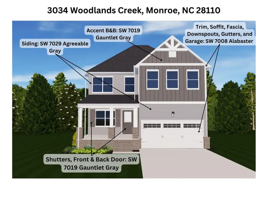3034 Woodlands Creek Drive, Monroe, NC 28110 - #3