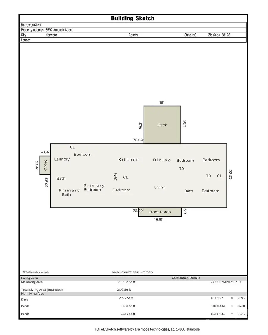 8592 Amanda Lane, Norwood, NC 28128 - #2