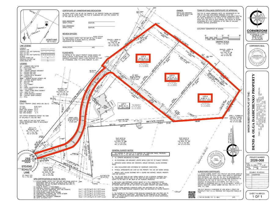 3017 Stevens Schultz Lane #Lot 2-4, Matthews, NC 28104 - #3
