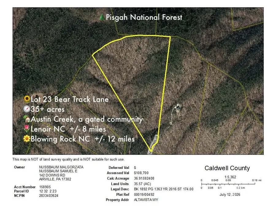 35+ acres - Lot 23 Bear Track Lane #23, Lenoir, NC 28645 - #3