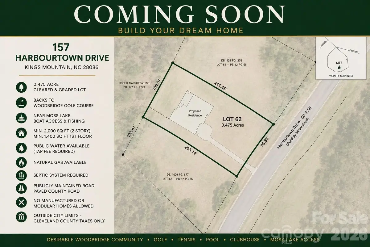 157 Harbourtown Drive, Kings Mountain, NC 28086 - #1