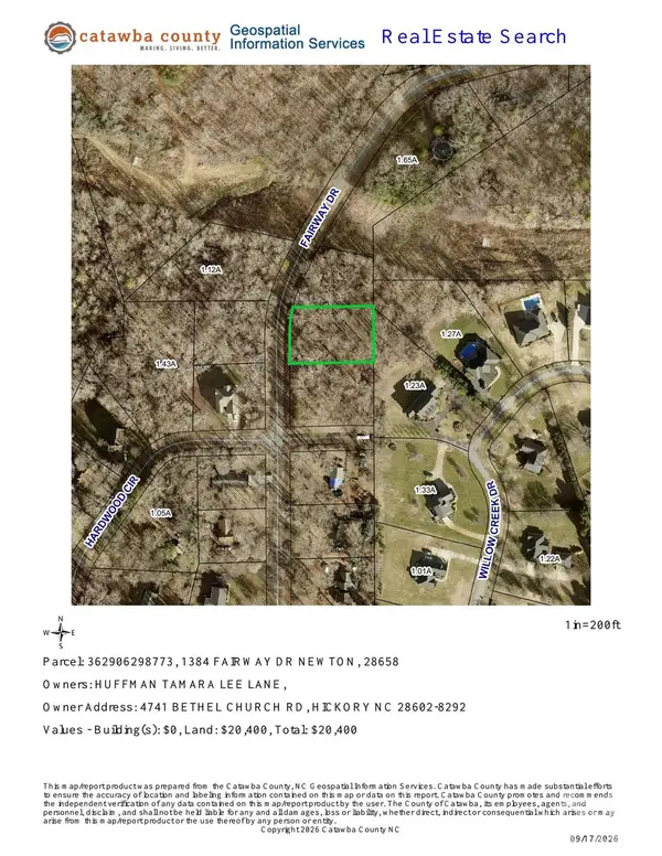 1384 Fairway Drive, Newton, NC 28213