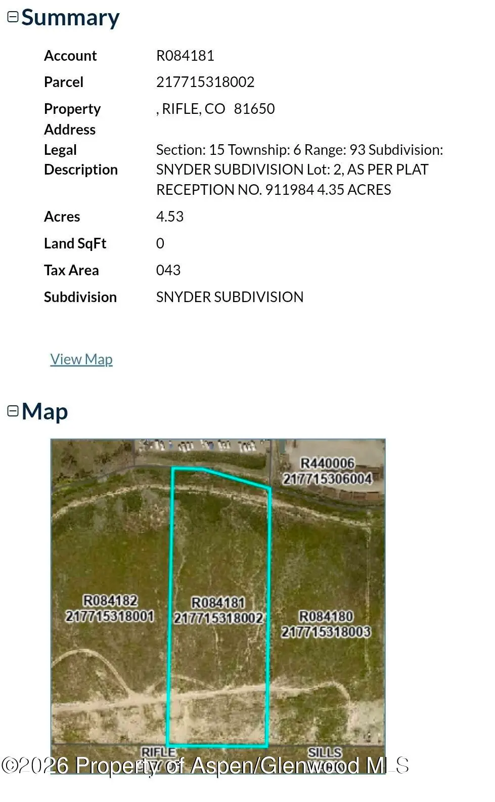 Tbd Snyder Subdivision, Rifle, CO 81650 - #1