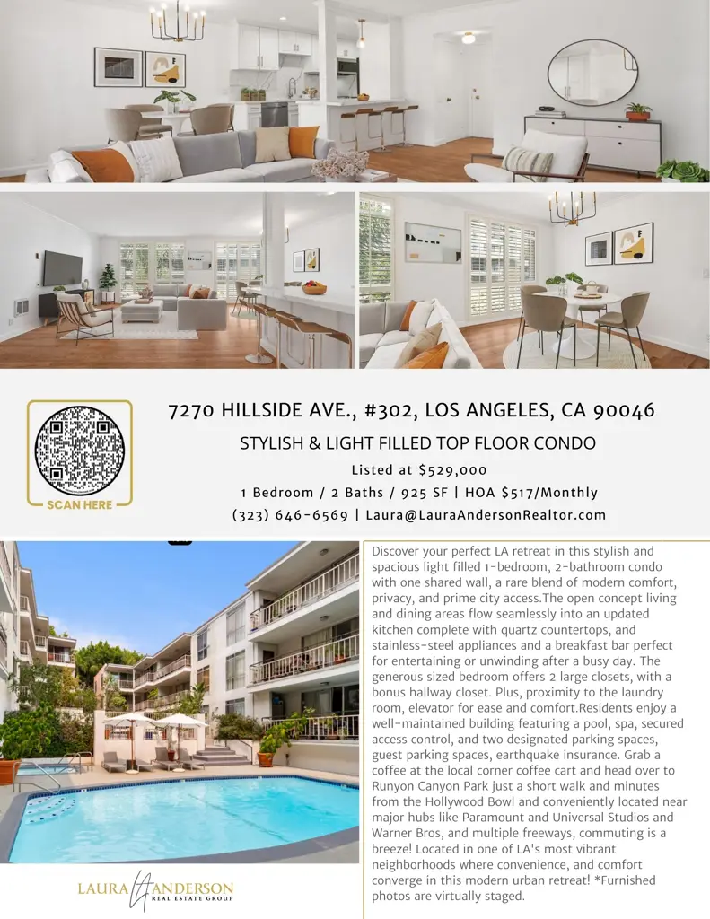 7270 Hillside Avenue #302, Los Angeles, CA 90046 - #1
