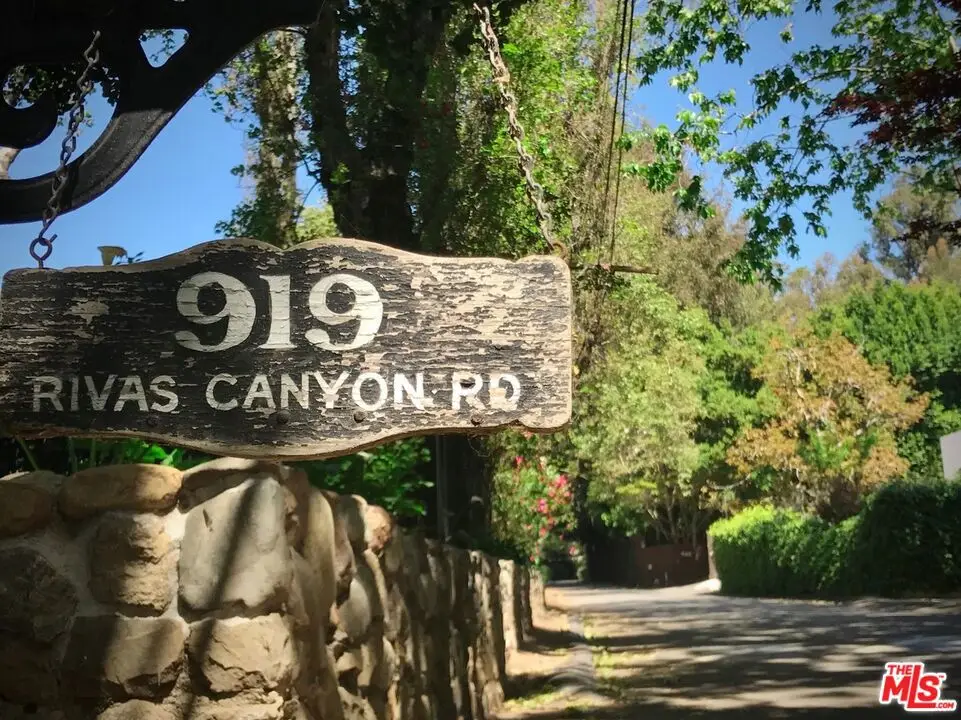 919 Rivas Canyon Road, Pacific Palisades, CA 90272 - #1
