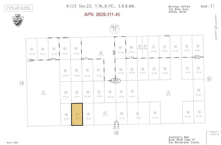 5 AC Near Kelly Road, Twentynine Palms Yucca Valley, CA 92277 - #1