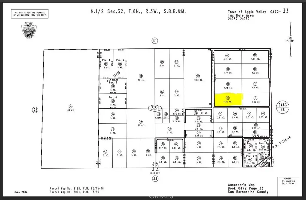 0 Benton Parcel 0472-331-13 Avenue, Apple Valley, CA 92307 - #1