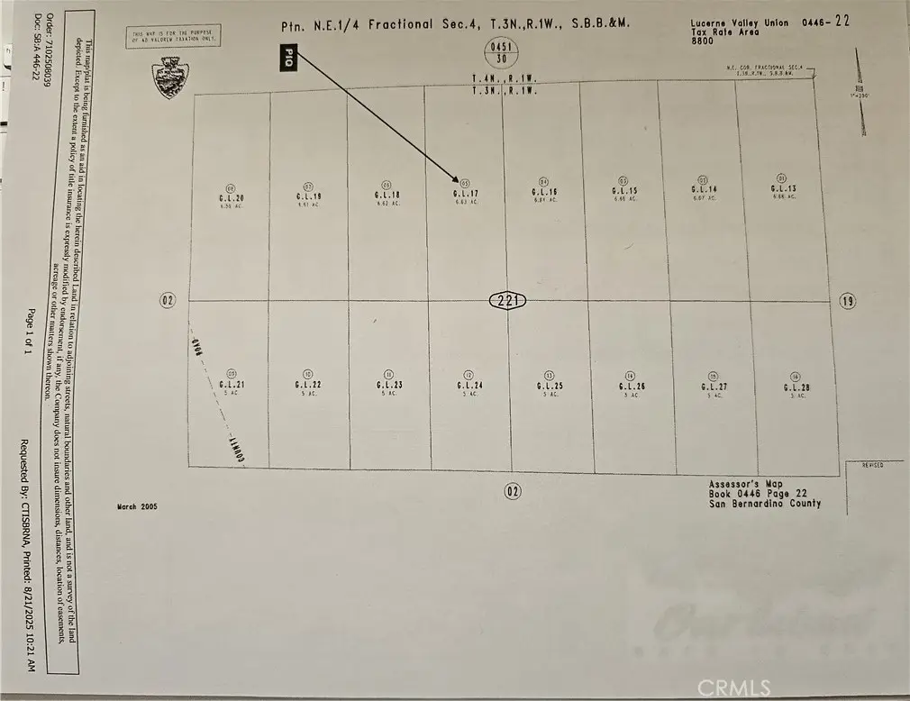 0 Silver Creek, Lucerne Valley, CA 92356 - Image #1