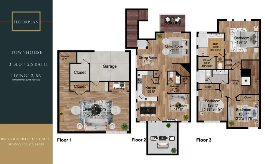 1152 La Rochelle Terrace #F, Sunnyvale, CA 94089 - #3