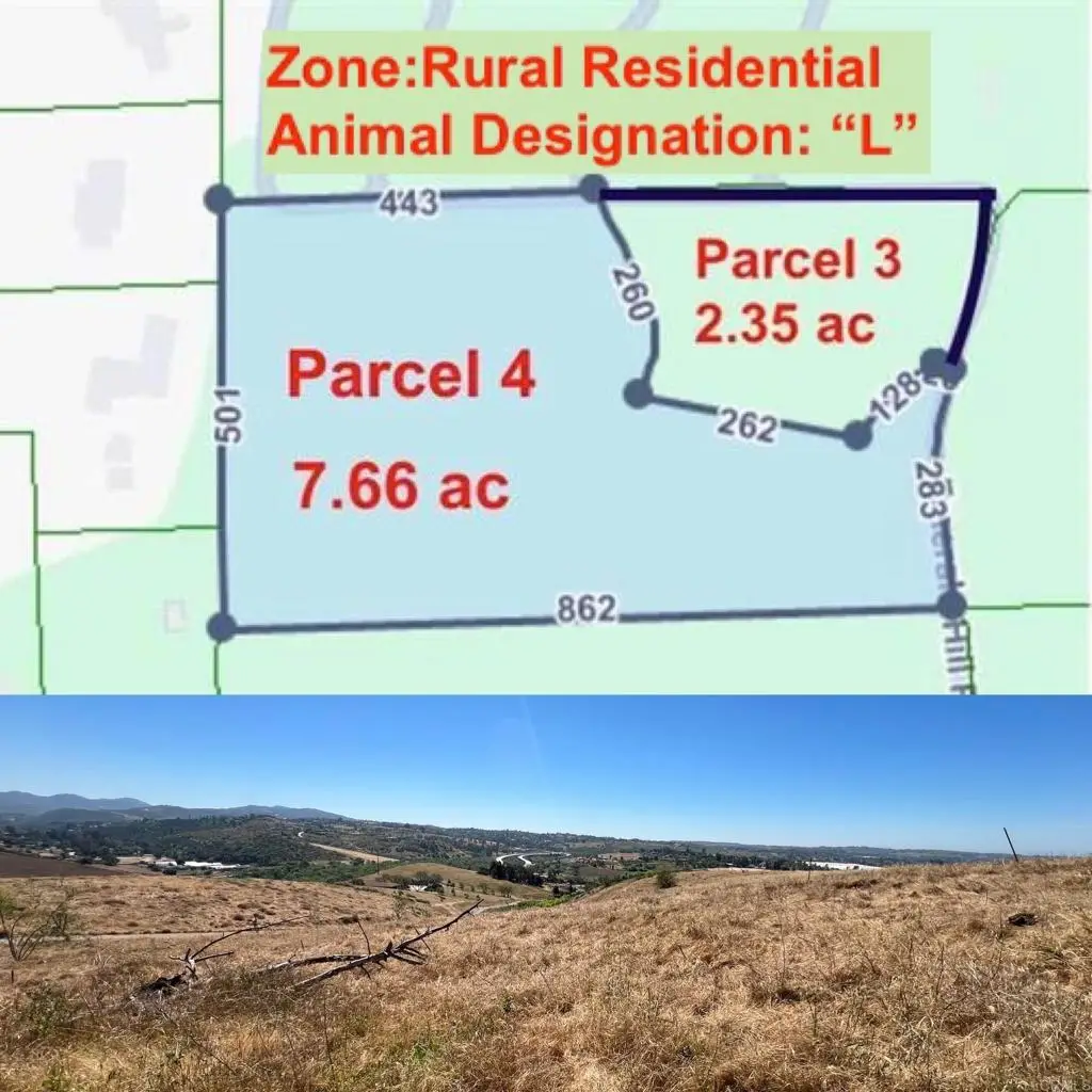 Parcel 3 & 4 Emerald Hill Road, Bonsall, CA 92003 - #1