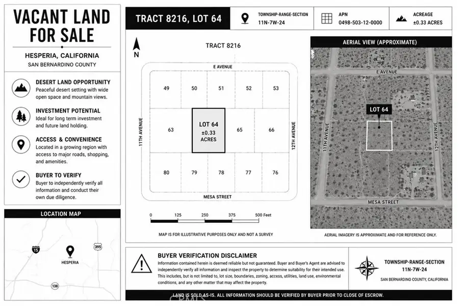0 Diamond Bar Road, Twentynine Palms Yucca Valley, CA 92277 - #3