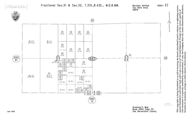 0 No Situs, Hinkley, CA 92347