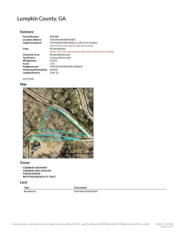 0 Fox Mountain Road, Dahlonega, GA 30533 - Image #2