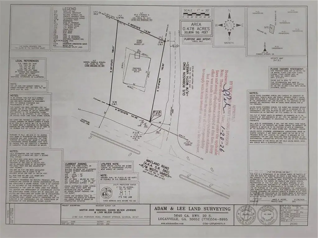 2180 Gus Robinson Road, Powder Springs, GA 30127 - Image #1